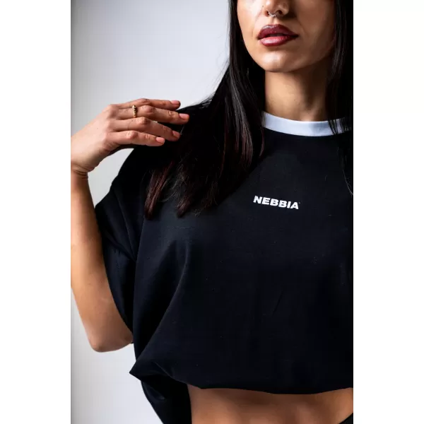  Тениска със свободна кройка POWER 894 BLACK Nebbia 
