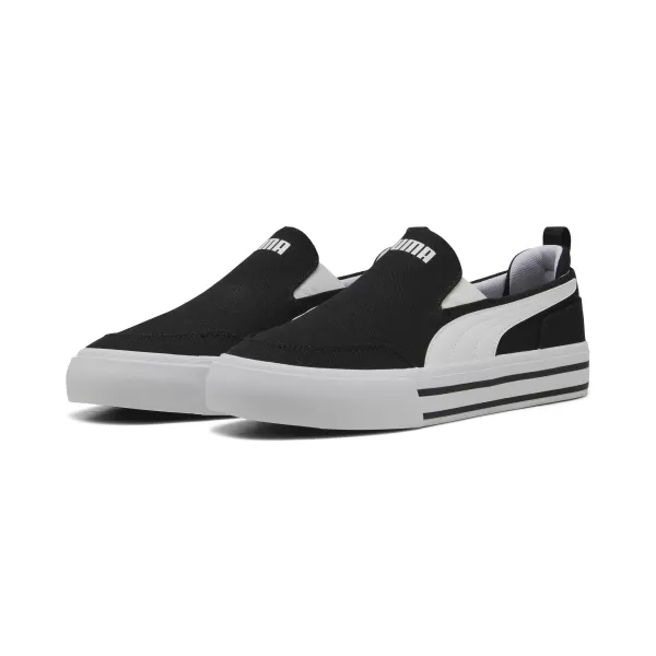  Ботуши PUMA COURT CLASSIC VULC SLIPON 400216_02 ПУМА ЧЕРНА/ПУМА БЯЛА 