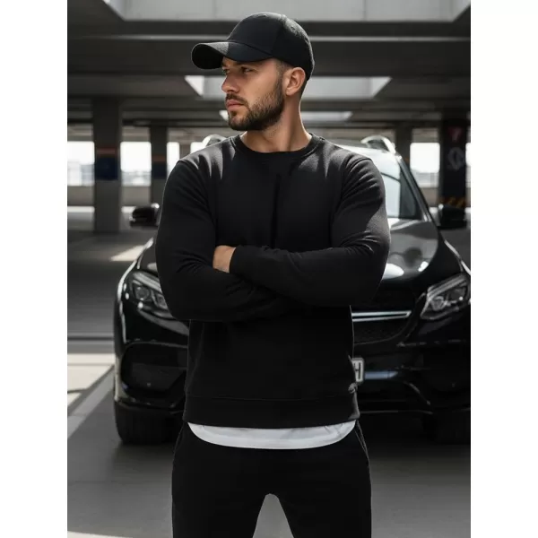  Мъжки суичър DSTREET BX2416 ЧЕРЕН 