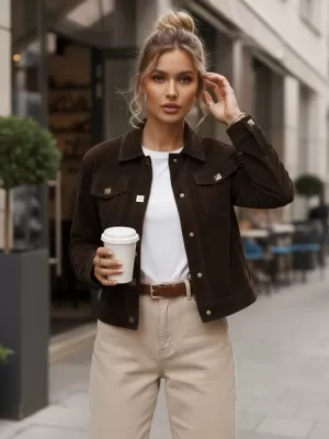 Дамско яке DSTREET TY5583 КАФЯВО
