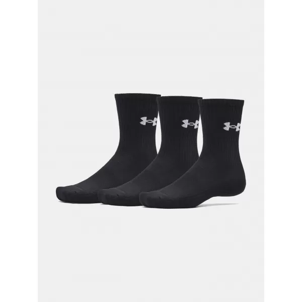  Чорапи UNDER ARMOUR PERFORMANCE COTTON 3P CRW 6009685-008 ЧЕРЕН 