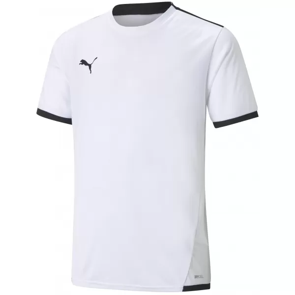  Детска функционална тениска PUMA TEAMLIGA JERSEY JR 704925-04 БЯЛА ПУМА/ЧЕРНА ПУМА 