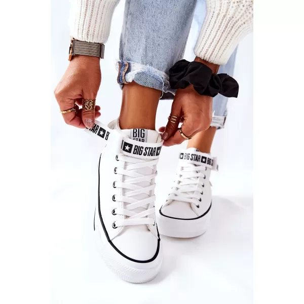  Дамски маратонки BIG STAR GG274027 WHITE Big Star Shoes 