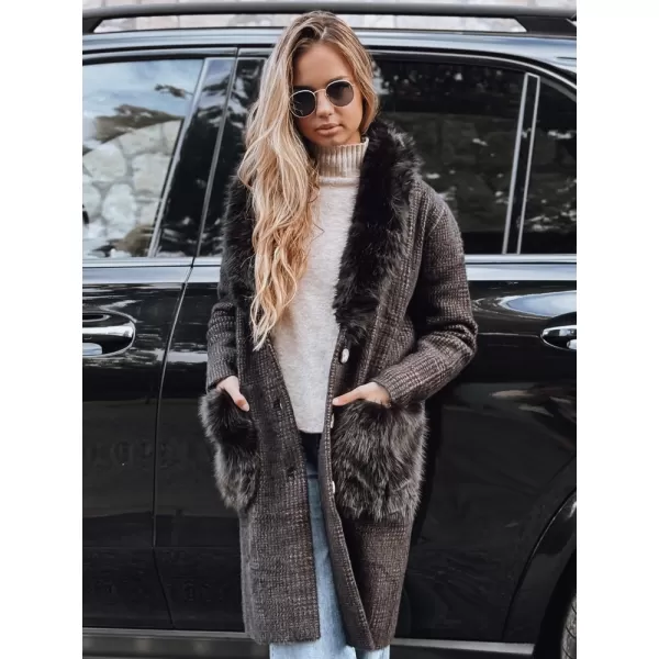  Дамско палто DSTREET TY5229 ЧЕРЕН 