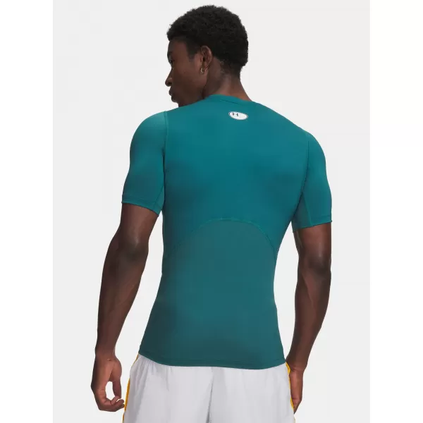  Мъжка тениска UNDER ARMOUR UA HG ARMOUR COMP SS ЗЕЛЕНО 