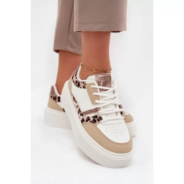  Дамски маратонки BIG STAR SS274357 WHITE/BEIGE Big Star Shoes 