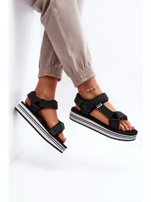Дамски сандали LEE COOPER LCW-24-05-2753L ЧЕРНО/БЯЛО