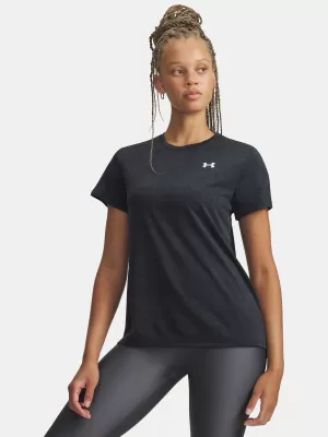 Дамска тениска UNDER ARMOUR TECH PIXELATE SSC 6012302-001 ЧЕРЕН