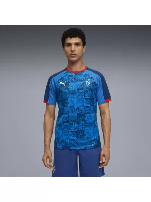 Мъжка функционална тениска PUMA NEYMAR JR PLAYMAKER JERSEY 660314-10 BLAZING BLUE/ ПЛАМТЯЩО СИНЬО/ПУМА БЯЛО/УЛТРА
