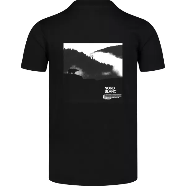  Мъжка тениска NORDBLANC NOTHINGNESS NBSMT8150 ЧЕРЕН 