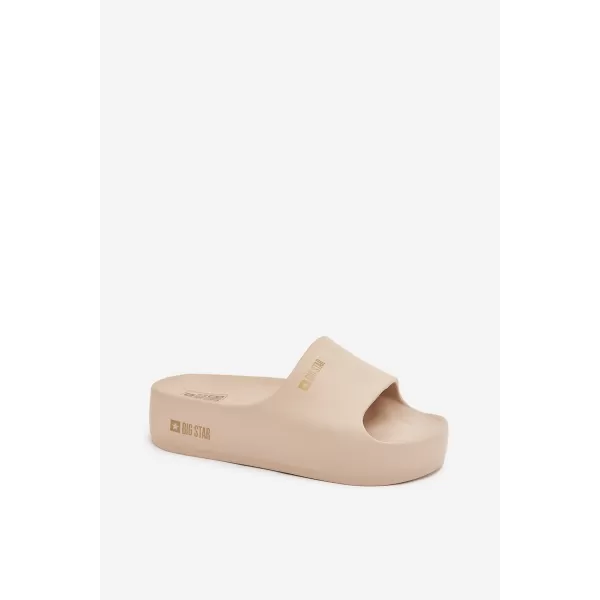  Дамски чехли BIG STAR SS274722 BEIGE Big Star Shoes 