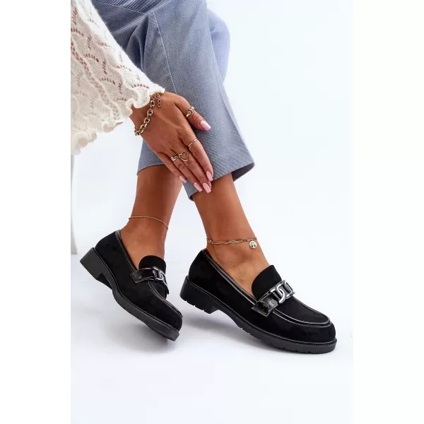  Дамски мокасини S.BARSKI HY350A ЧЕРЕН 