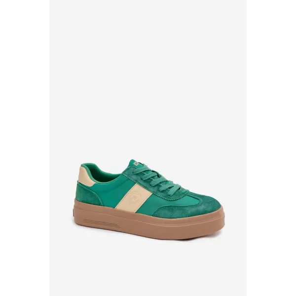  Дамски маратонки BIG STAR TT274163 GREEN Big Star Shoes 