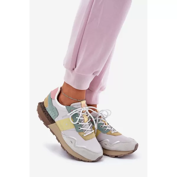  Дамски обувки BIG STAR RR274244 YELLOW/GREY Big Star Shoes 