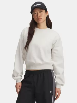 Дамски суичър UNDER ARMOUR UA ICON VIDA FLC CREW БЯЛО