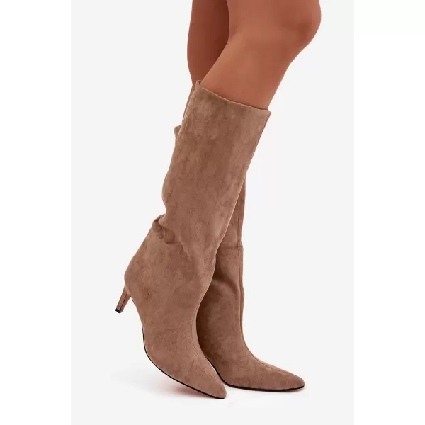  Дамски боти BOTO JEHLU 40518 BROWN КАФЯВО 