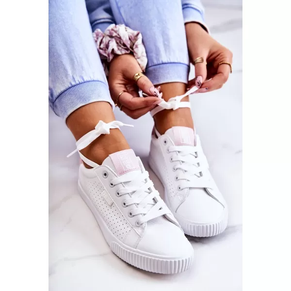 Дамски маратонки BIG STAR HH274073 WHITE/PINK Big Star Shoes 