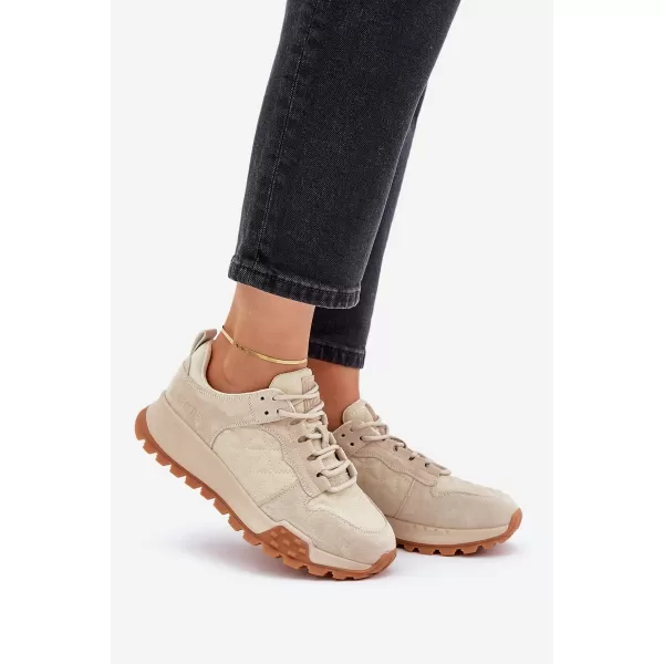  Дамски маратонки BIG STAR OO274A315 BEIGE Big Star Shoes 