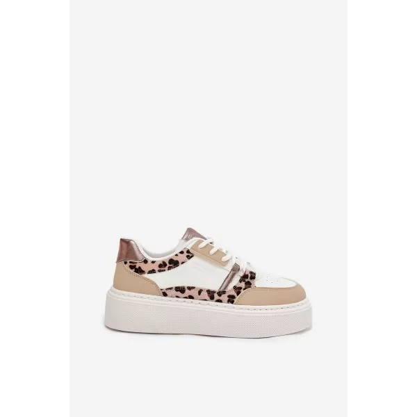  Дамски маратонки BIG STAR SS274357 WHITE/BEIGE Big Star Shoes 