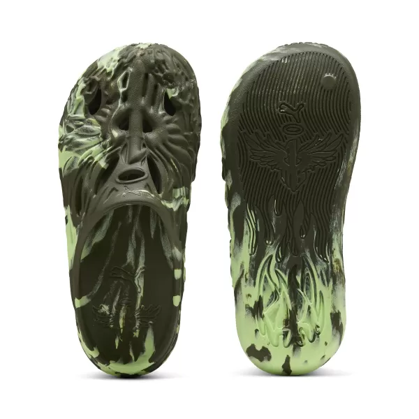  чехли PUMA MB.04 SLIDE 397665_14 ТЪМНО МАСЛИНЕНО/ГАЗИРАНО СВЕТЛО 