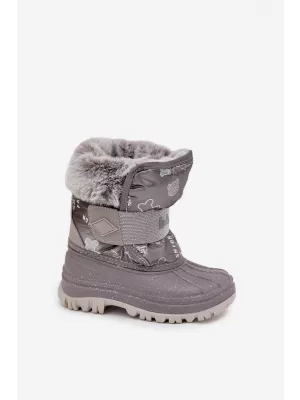Детски зимни обувки LEE COOPER LCJ-25-10-3788 СИВО