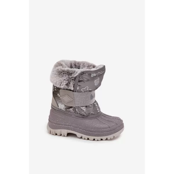  Детски зимни обувки LEE COOPER LCJ-25-10-3788 СИВО 