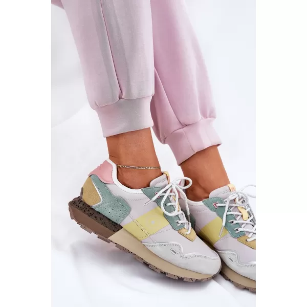  Дамски обувки BIG STAR RR274244 YELLOW/GREY Big Star Shoes 