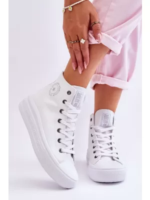 Дамски маратонки BIG STAR LL274A183 WHITE Big Star Shoes