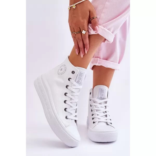  Дамски маратонки BIG STAR LL274A183 WHITE Big Star Shoes 