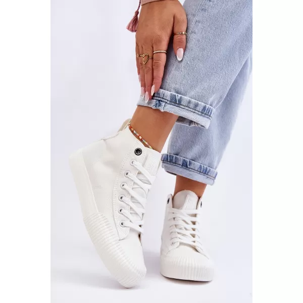  Дамски маратонки BIG STAR LL274445 WHITE Big Star Shoes 