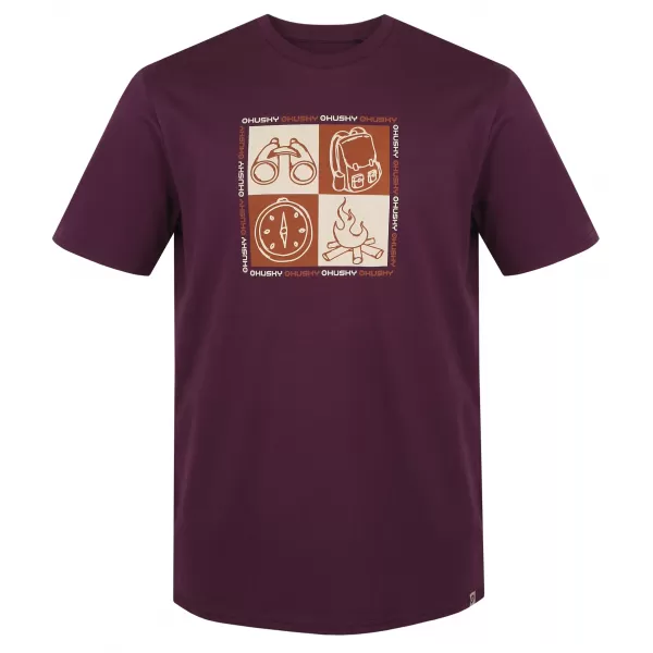  Мъжка тениска HUSKY TEE SQUARE M ЛИЛАВО 