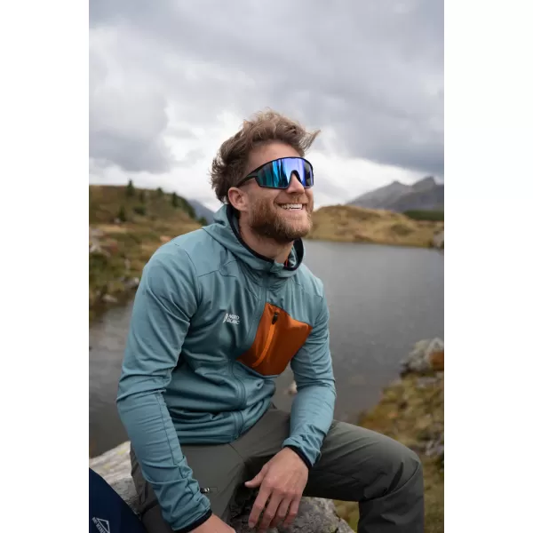  Мъжки суичър powerfleece NORDBLANC BRACKEN NBWFM8286 ТЪМНО ЗЕЛЕНО 