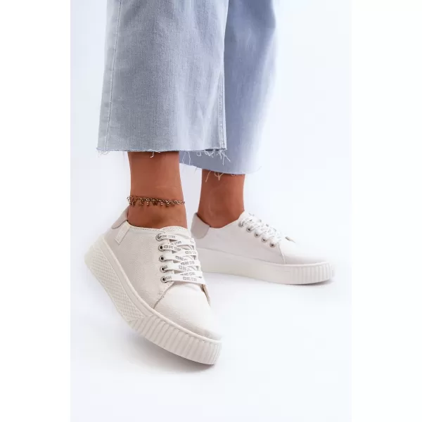  Дамски маратонки BIG STAR NN276001 WHITE Big Star Shoes 