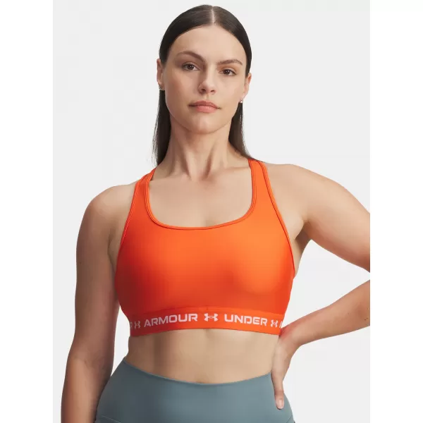  Дамски сутиен UNDER ARMOUR CROSSBACK MID BRA 1361034-844 ОРАНЖЕВО 