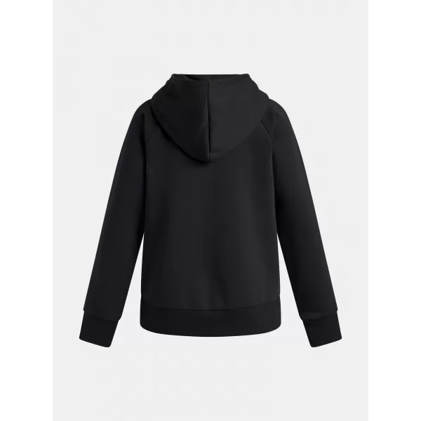  Суичър за момиче UNDER ARMOUR UA RIVAL FLC SHIMMER HDY 6004118-005 ЧЕРЕН 