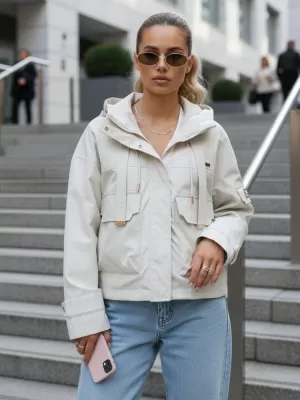 Дамско яке DSTREET TY5634 БЕЖОВО