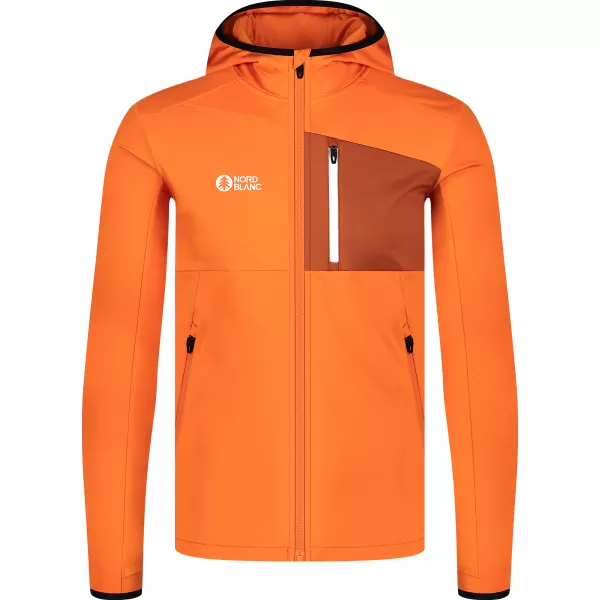  Мъжки суичър powerfleece NORDBLANC BRACKEN NBWFM8286 ОРАНЖЕВО 