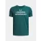 Момчешка тениска UNDER ARMOUR UA TECH SPLIT WORDMARK SS 1383010-338 ЗЕЛЕНО