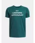 Момчешка тениска UNDER ARMOUR UA TECH SPLIT WORDMARK SS 1383010-338 ЗЕЛЕНО