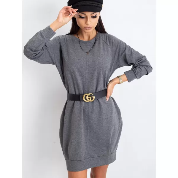  Рокля BASIC FEEL GOOD RV-TU-5184.93P ТЪМНО СИВО 