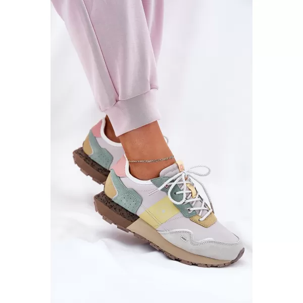  Дамски обувки BIG STAR RR274244 YELLOW/GREY Big Star Shoes 