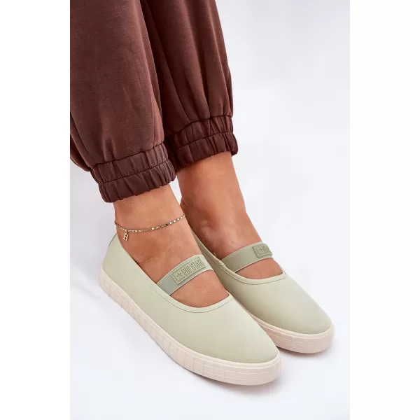  Дамски маратонки BIG STAR NN274604 GREEN Big Star Shoes 