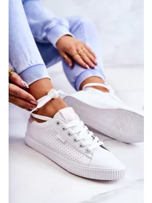 Дамски маратонки BIG STAR HH274073 WHITE/PINK Big Star Shoes