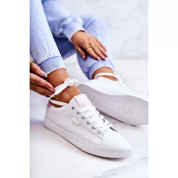  Дамски маратонки BIG STAR HH274073 WHITE/PINK Big Star Shoes 