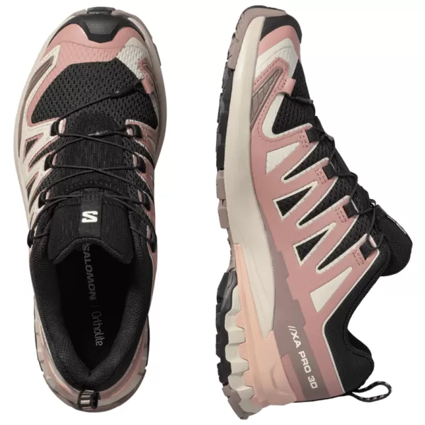  Дамски обувки SALOMON XA PRO 3D V9 W L47882800 ЧЕРНА/ЧЕРНА/МАХАГОНОВА РОЗА 