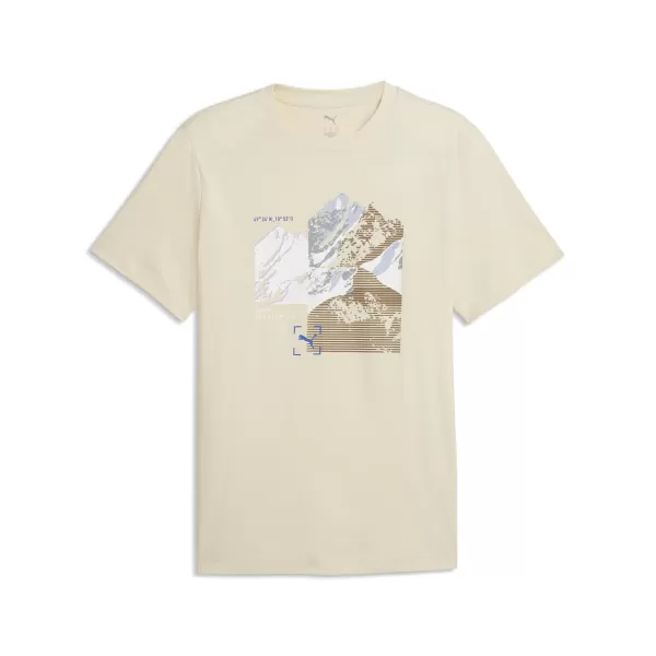  Мъжка тениска PUMA GRAPHIC TEE 691779_87 АЛПИЙСКИ СНЯГ 