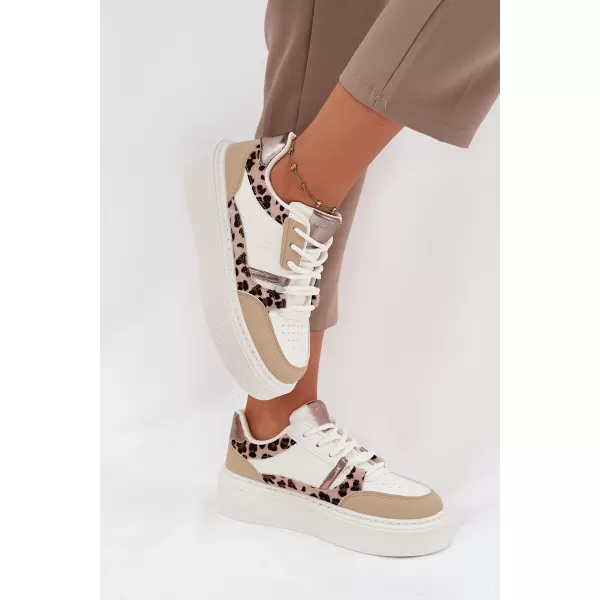  Дамски маратонки BIG STAR SS274357 WHITE/BEIGE Big Star Shoes 