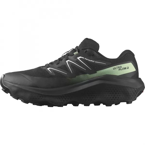  Мъжки обувки SALOMON ULTRA FLOW 2 GTX L47981400 ЧЕРНО/ЧЕРНО/ПАТИНИРАНО ЗЕЛЕНО 