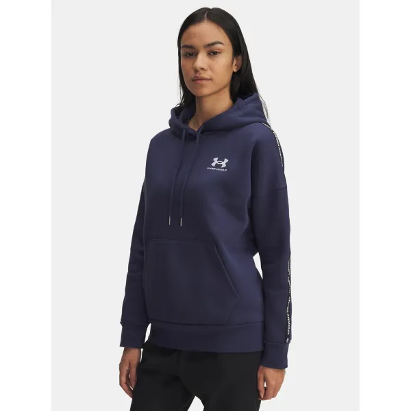  Дамски суичър UNDER ARMOUR ICON FLEECE TAPED HDY 6003708-403 СИНЬО 