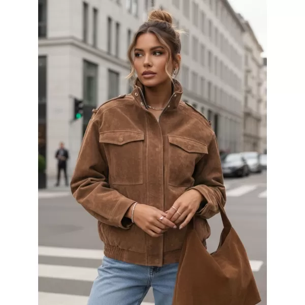 Дамско яке DSTREET TY5644 КАФЯВО 